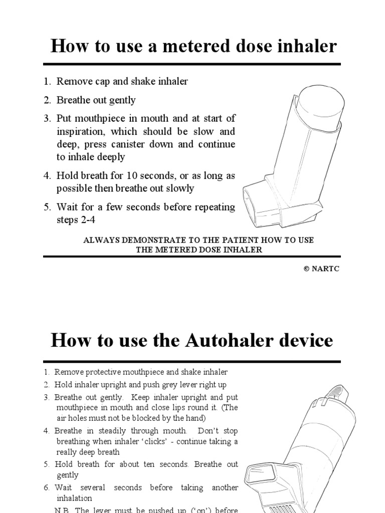 Inhaler Charts 2011 Breathing Medicine