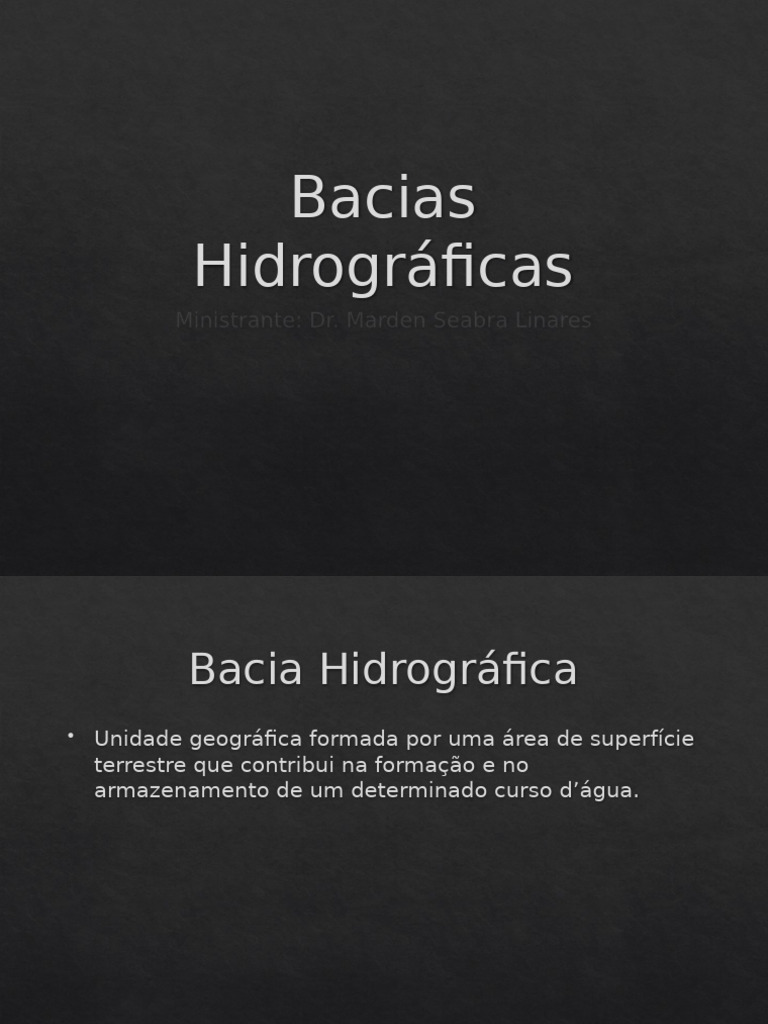 Aula Bacias | PDF | Água | Águas residuais