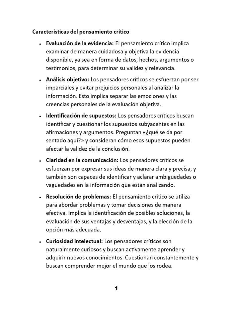 Pensamiento Crítico y Acreditación Profesional | PDF | Pensamiento ...