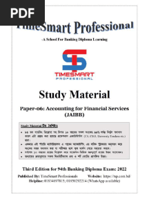 Handnote With 10-Years Question Solution For 94th Banking Diploma (JAIBB - DAIBB) - Sample