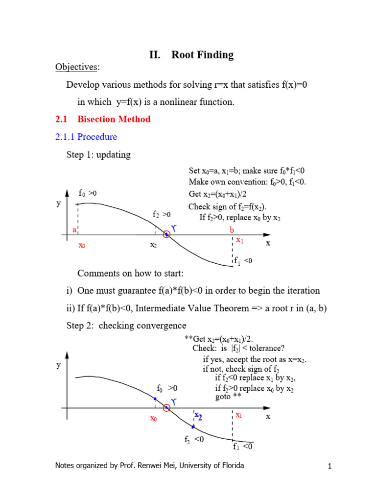 Chapter 2 Root Finding | PDF | Computational Science | Mathematics Of ...