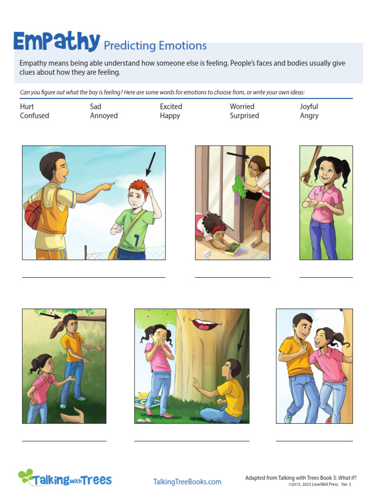 Sel Worksheet Empathy 3 | PDF