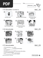 Unit 6 Test for Kids Can Series | PDF