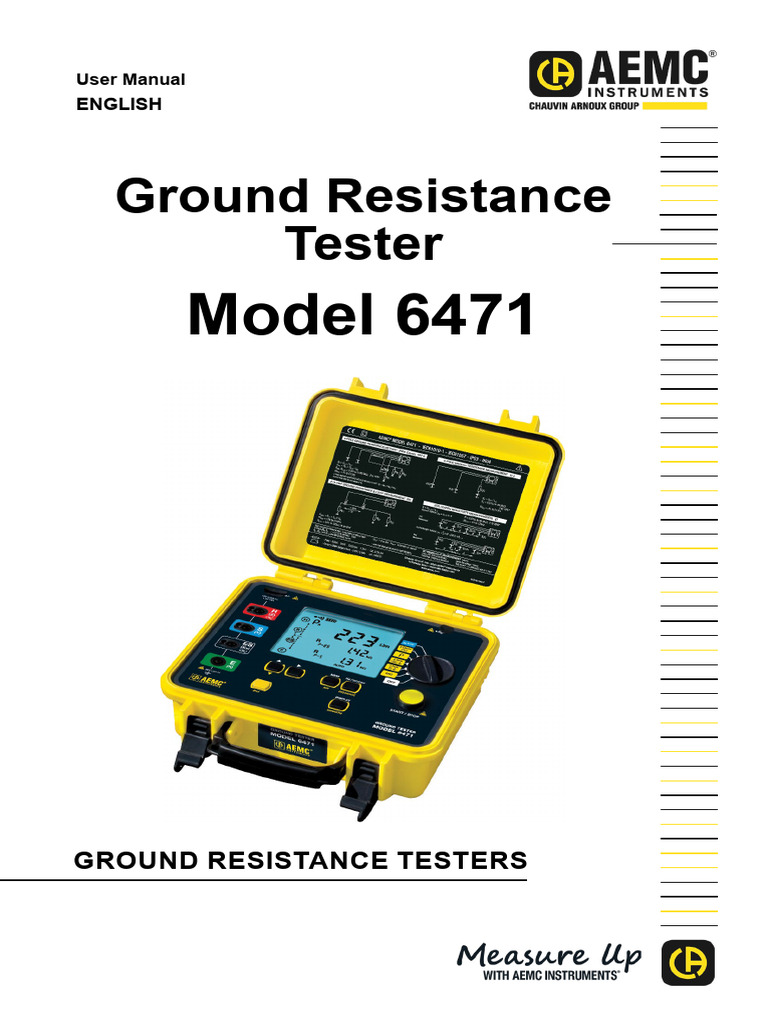 AEMC Model 6471 User Manual | PDF | Calibration | Metrology