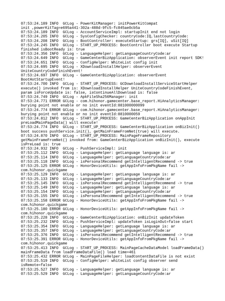 GameCenter Startup Log Analysis | PDF | Network Protocols | Cyberspace