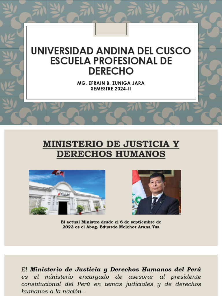 Ministerio de Justicia y Derechos Humanos | PDF | Justicia | Crimen y ...