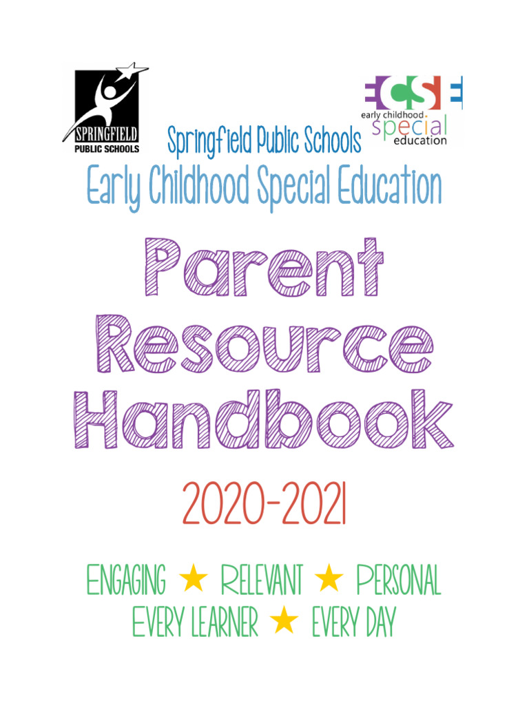 Ecs e Handbook | PDF | Individualized Education Program | Preschool