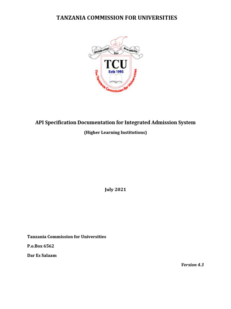 API Specification Documentation v4.3 July 2021 2 | PDF | Soap | Xml