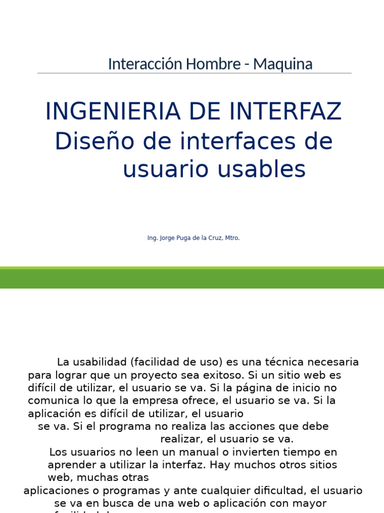 Clase 05 | PDF | Usabilidad | Interfaces gráficas de usuario