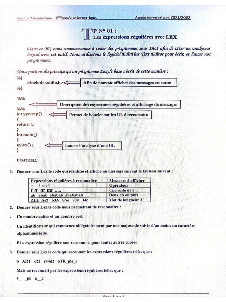 Compilation TP1 | PDF