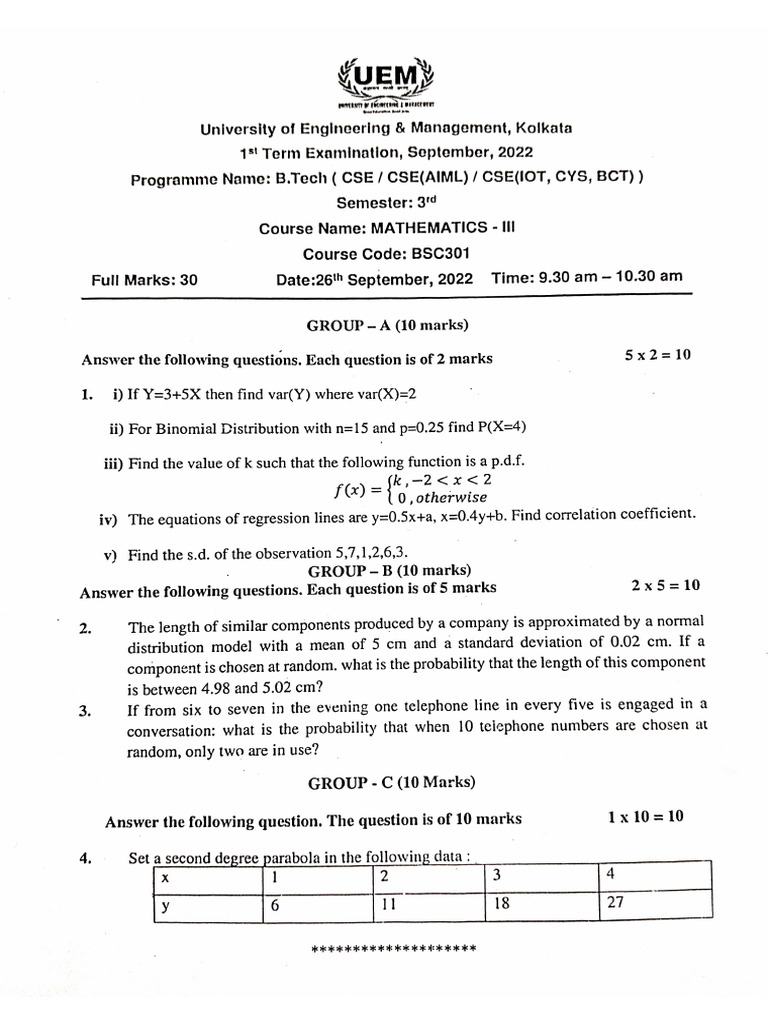 3RD Sem Term 1 | PDF