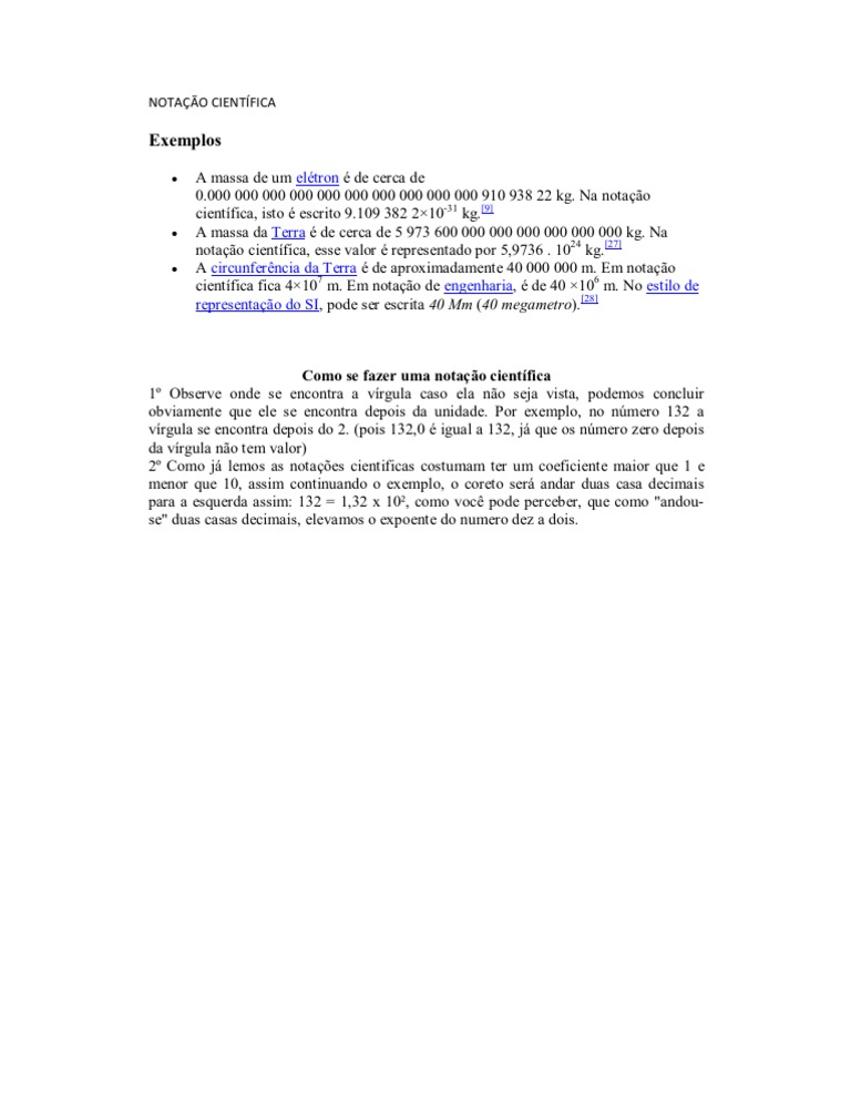 Notação Científica: exercícios, exemplos e teoria em 2023  Notação  científica, Ensino de matemática, Métodos de ensino