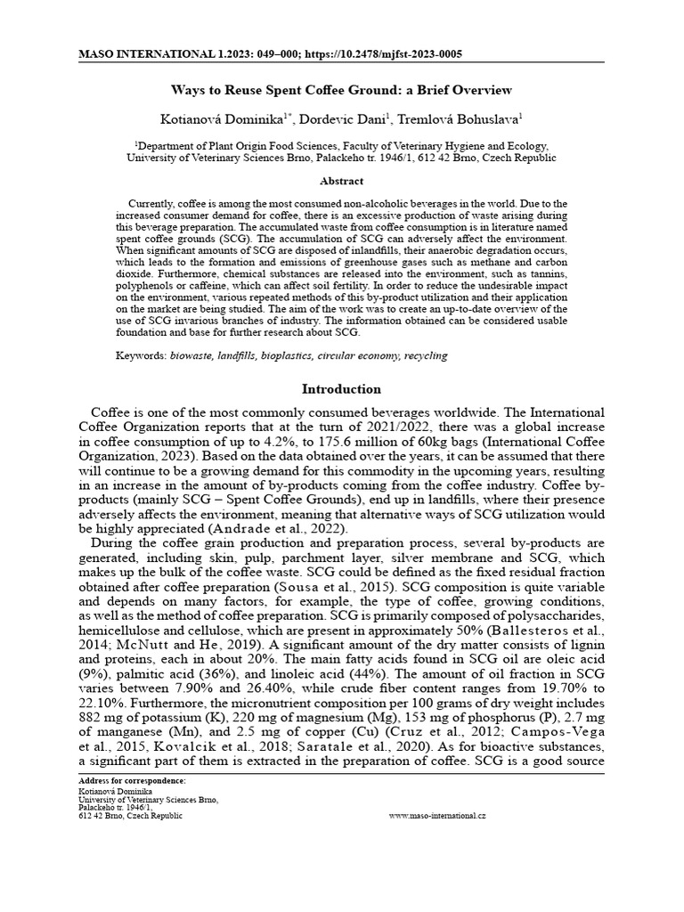 ways-to-reuse-spent-coffee-ground-a-brief-overview-pdf-coffee-soil
