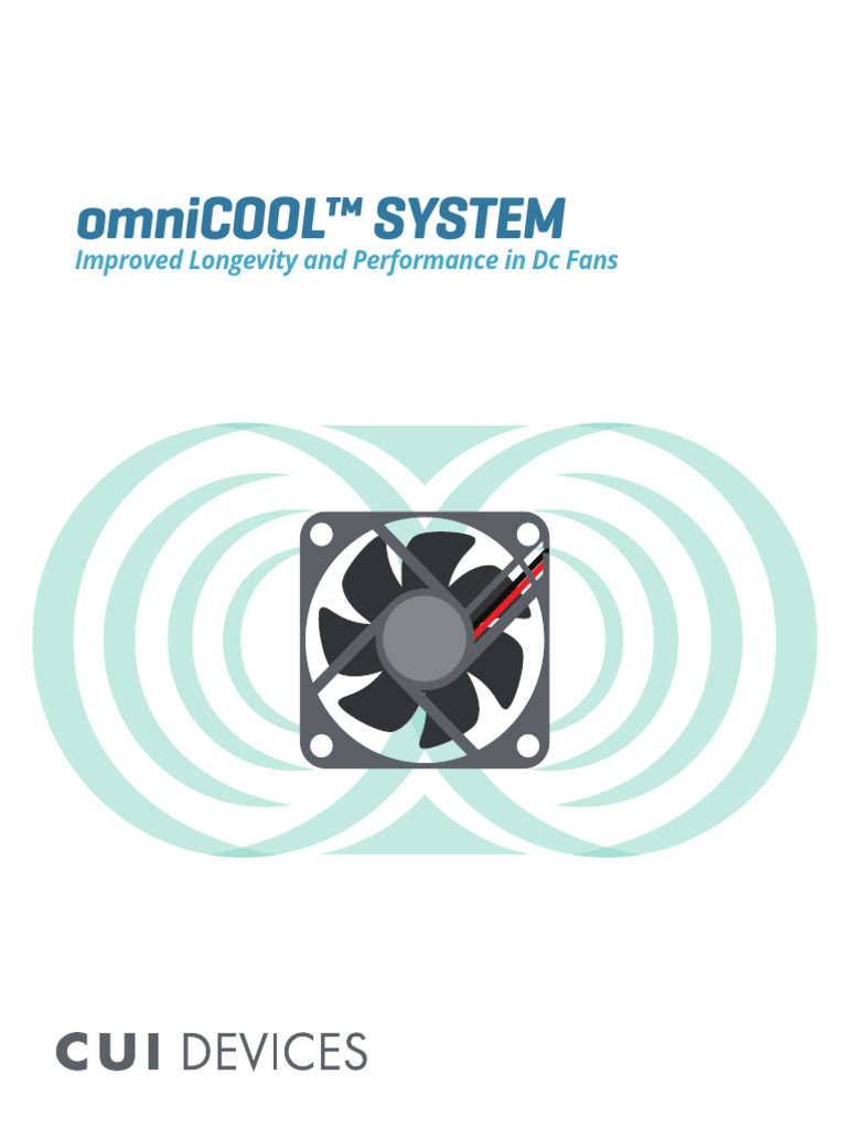 CUI Devices omniCOOL System Improved Longevity Performance DC Fans 1121 ...