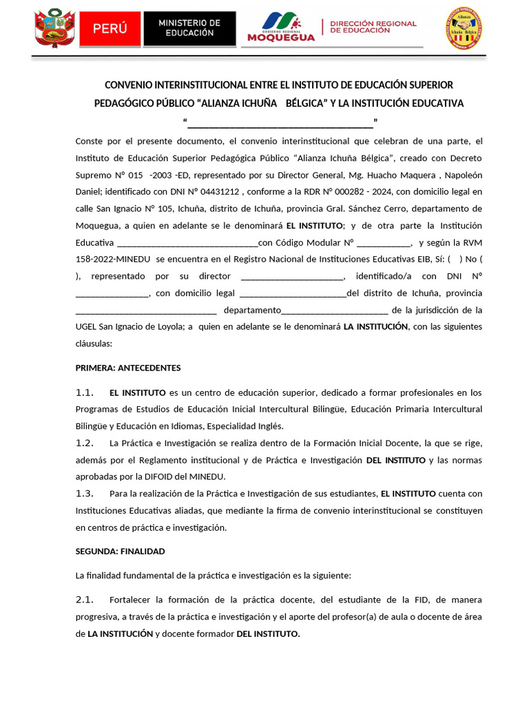 Convenio Interinstitucional 2024 Ultimo Pdf Maestros Multilingüismo