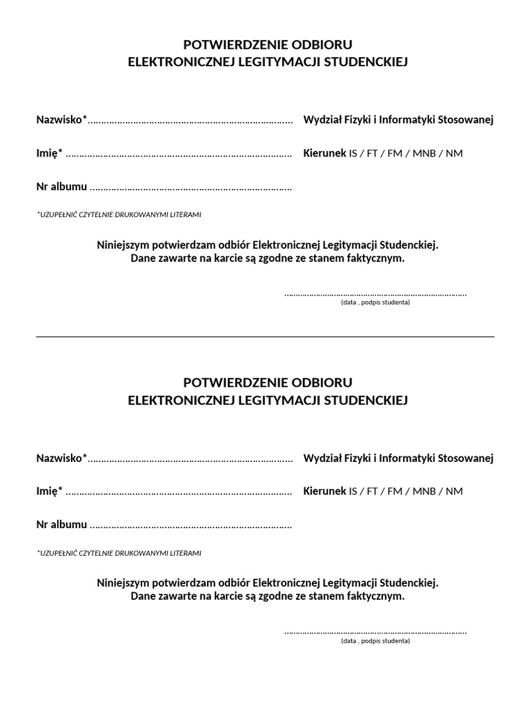 Potwierdzenie Odbioru Els PDF