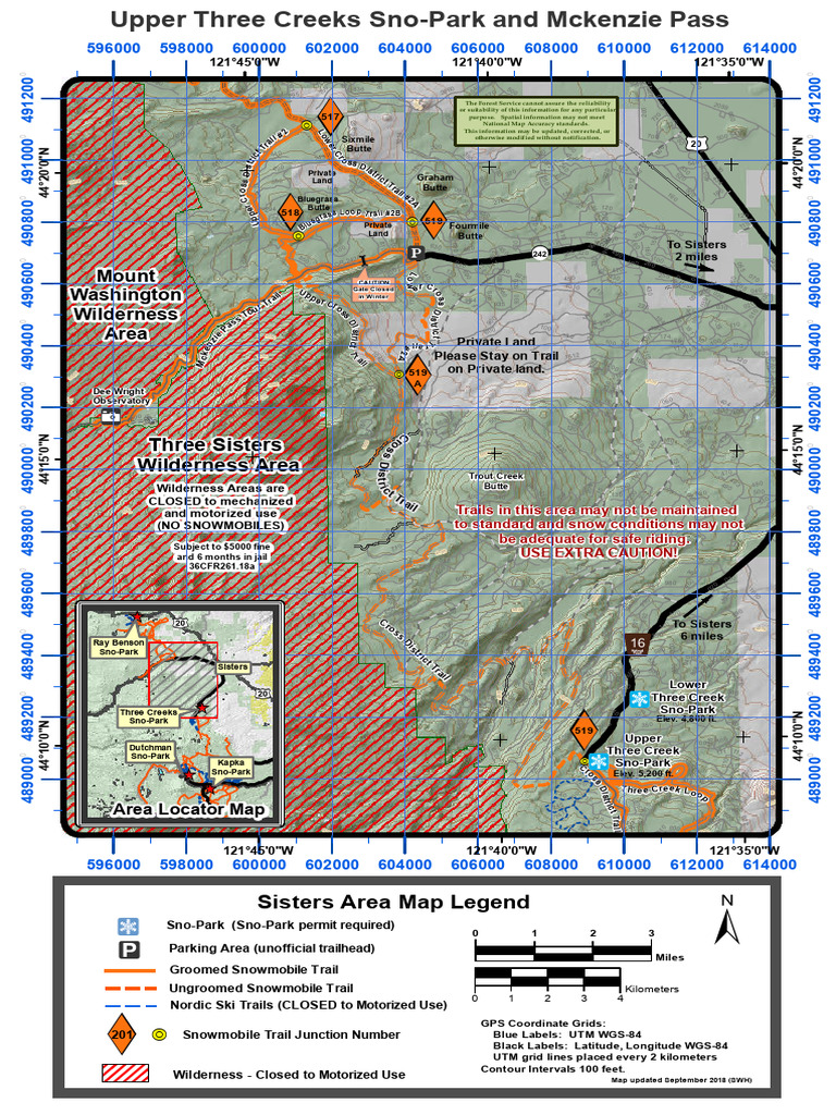 Snowmobile Trails and Sno-Parks Map | PDF