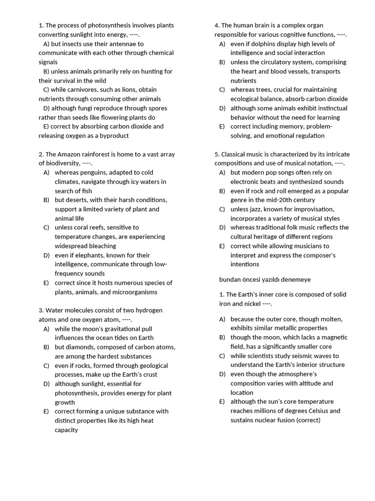 SEO-Optimized Science and Nature Facts | PDF | Earth | Plants