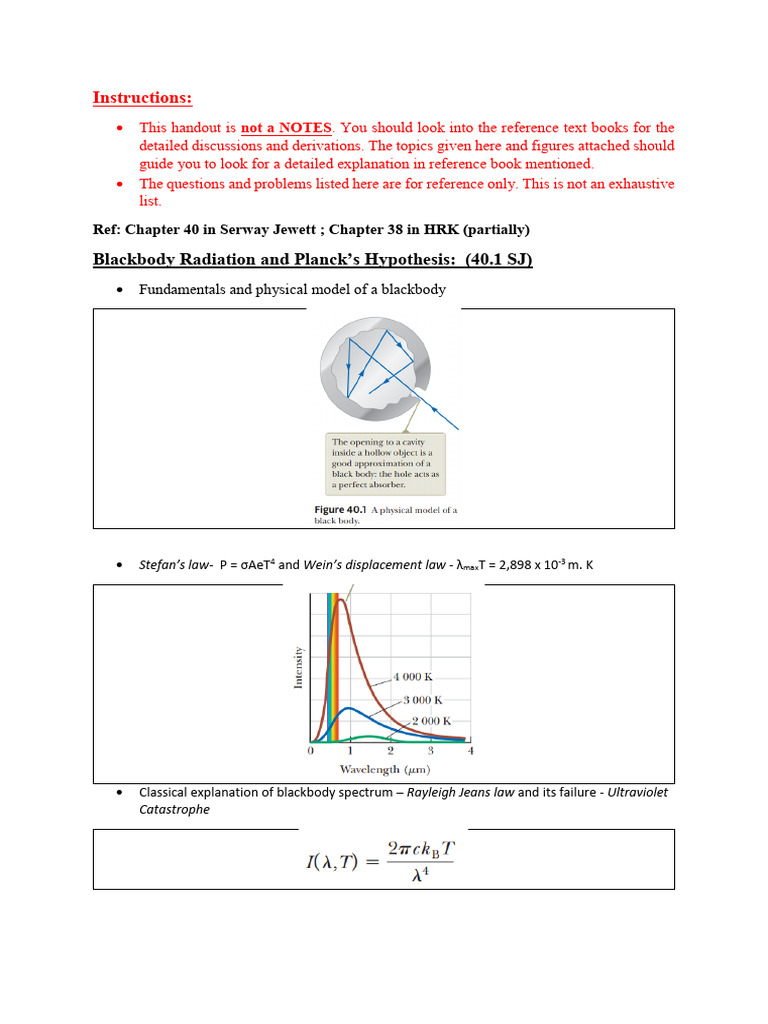Blackbody Radiation and Quantum Effects | PDF | Photoelectric Effect ...