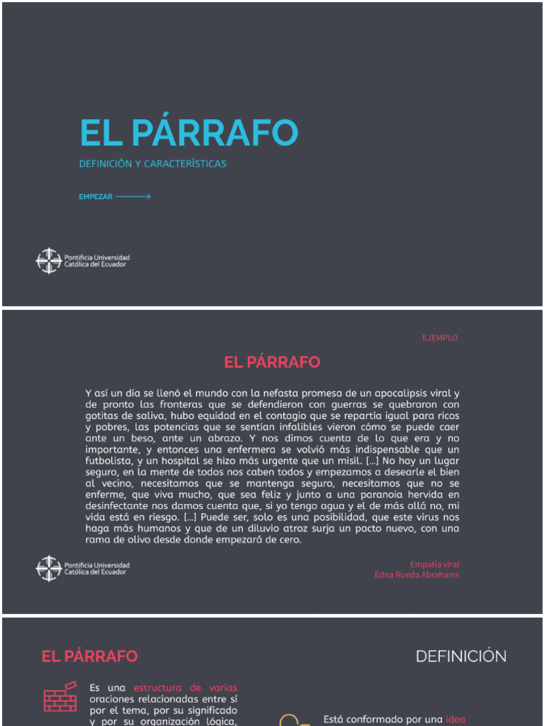 Esquema Del Párrafo | PDF