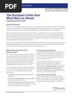 European Crisis US BANK