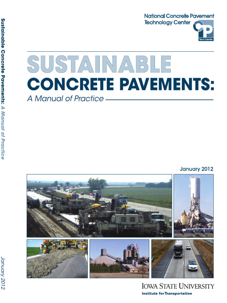 Sustainable Concrete Pavement Guide | PDF | Concrete | Road Surface