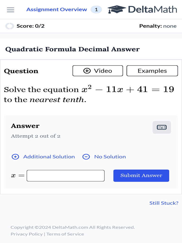 Deltamath student application pdf
