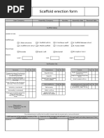 HSL Scaffolding Request Form | PDF