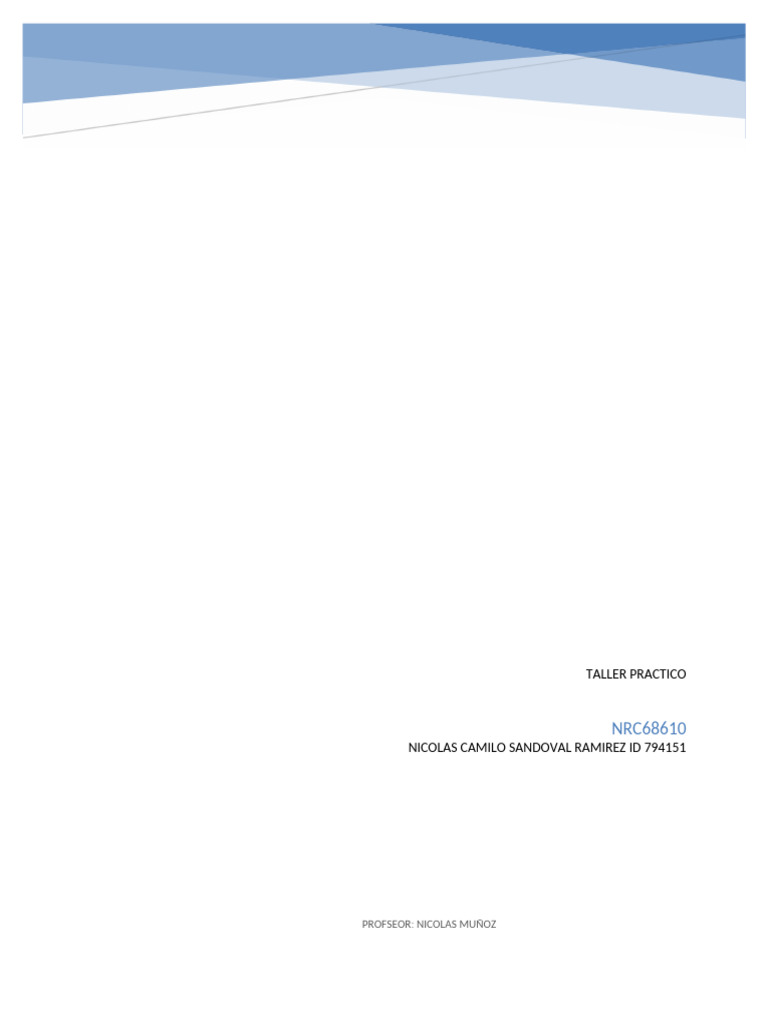 Taller Practico Auditoria de Sistemas Ii | PDF