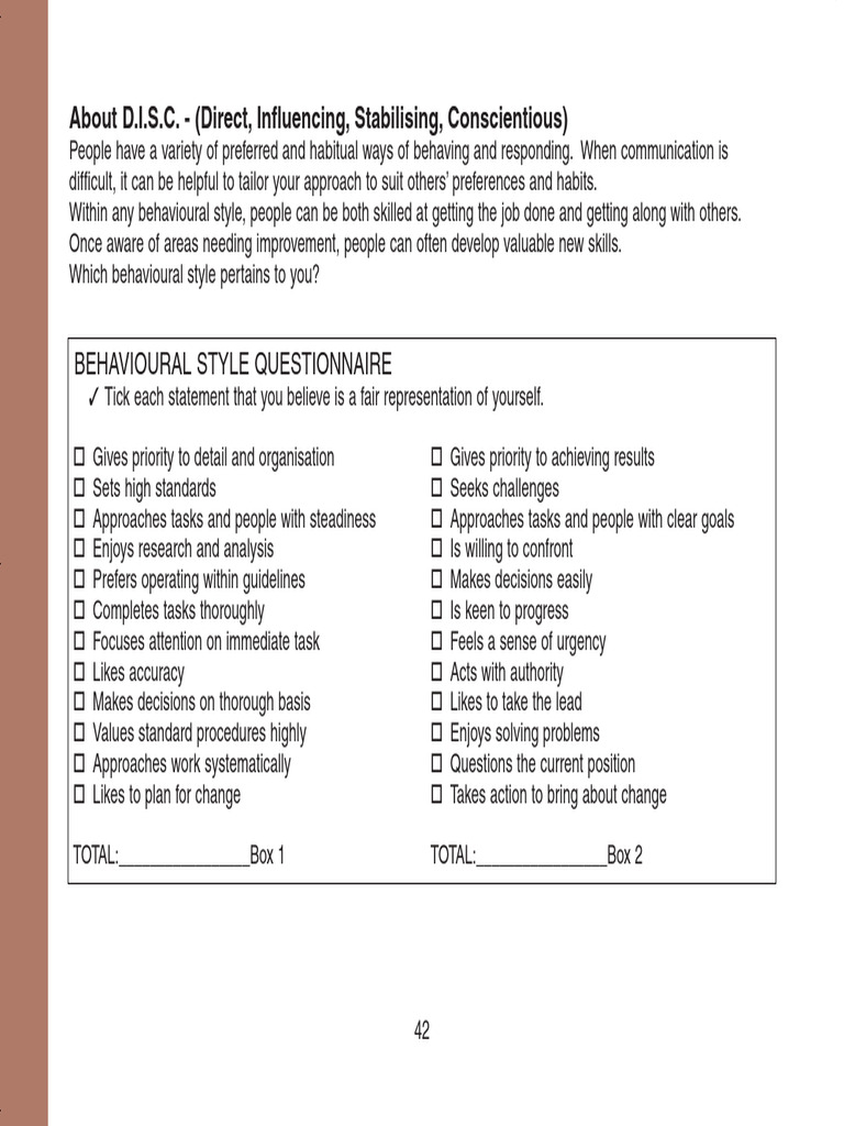 Disc Personality Assessment | PDF | Communication | Extraversion And ...
