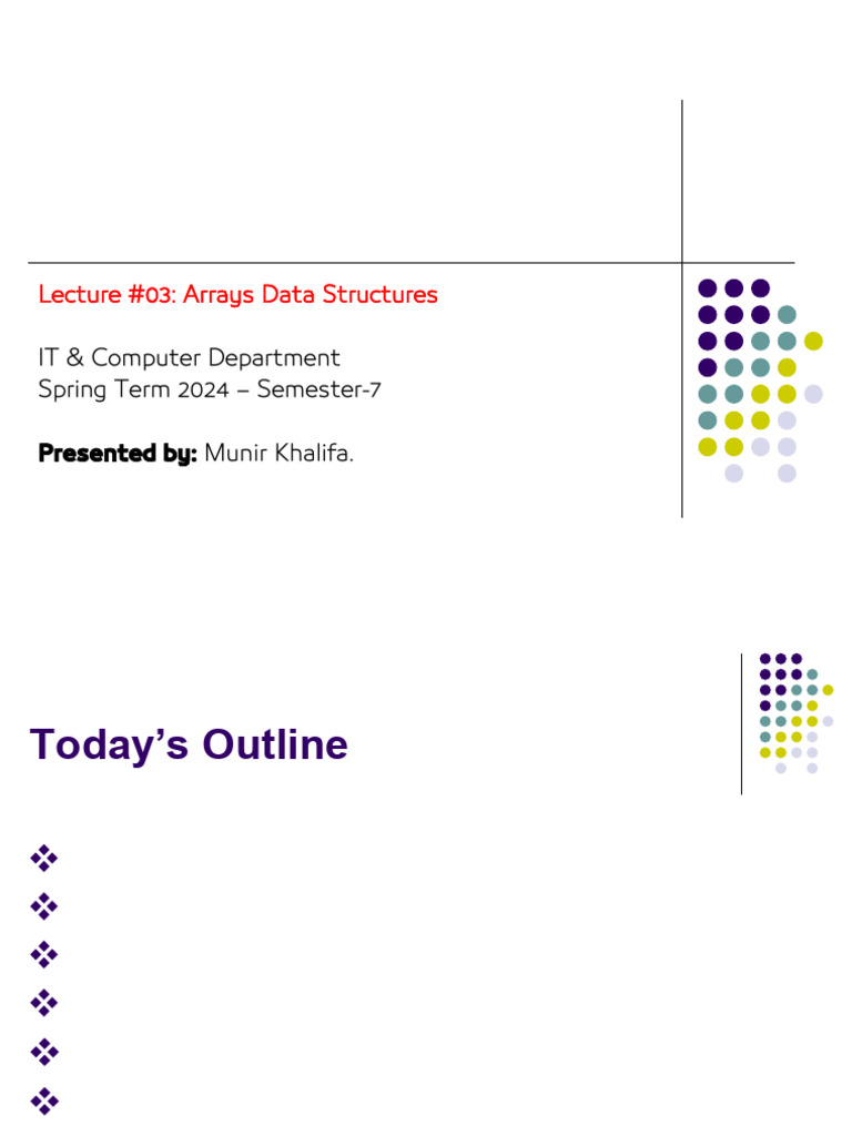 03-Array | PDF | Data Structure | Data Type