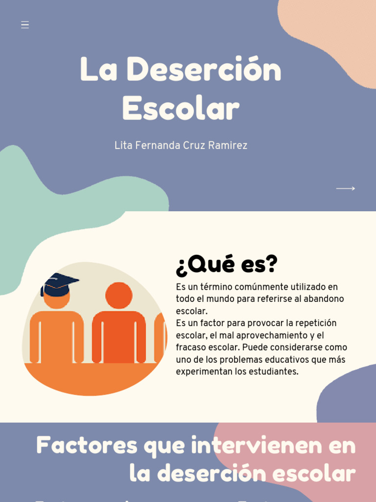 La Deserción Escolar | PDF
