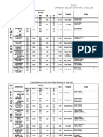 Fechas de Examen 2012 Educador Sanitario FHCSyS UNSE