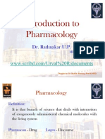 BDS Introduction to Pharmacology