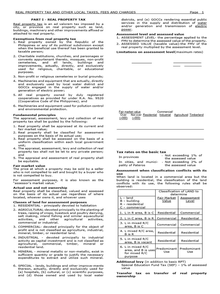 Local Taxes | PDF | Taxes | Property Tax