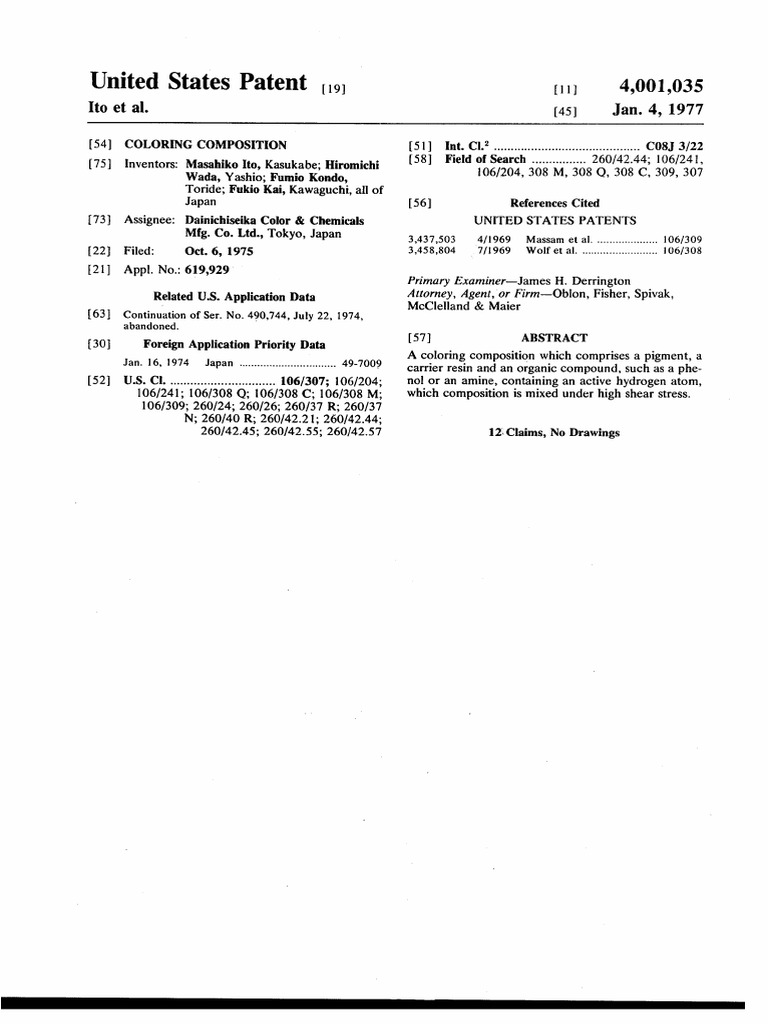 Coloring composition | PDF