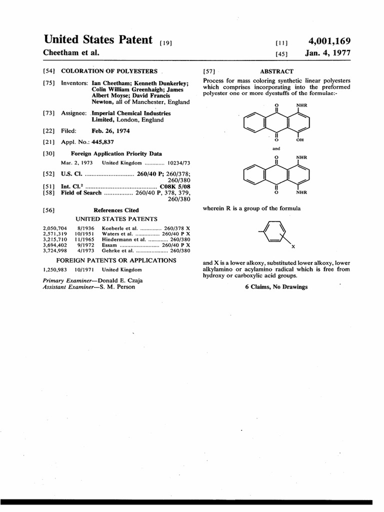 Coloration of Polyesters | PDF