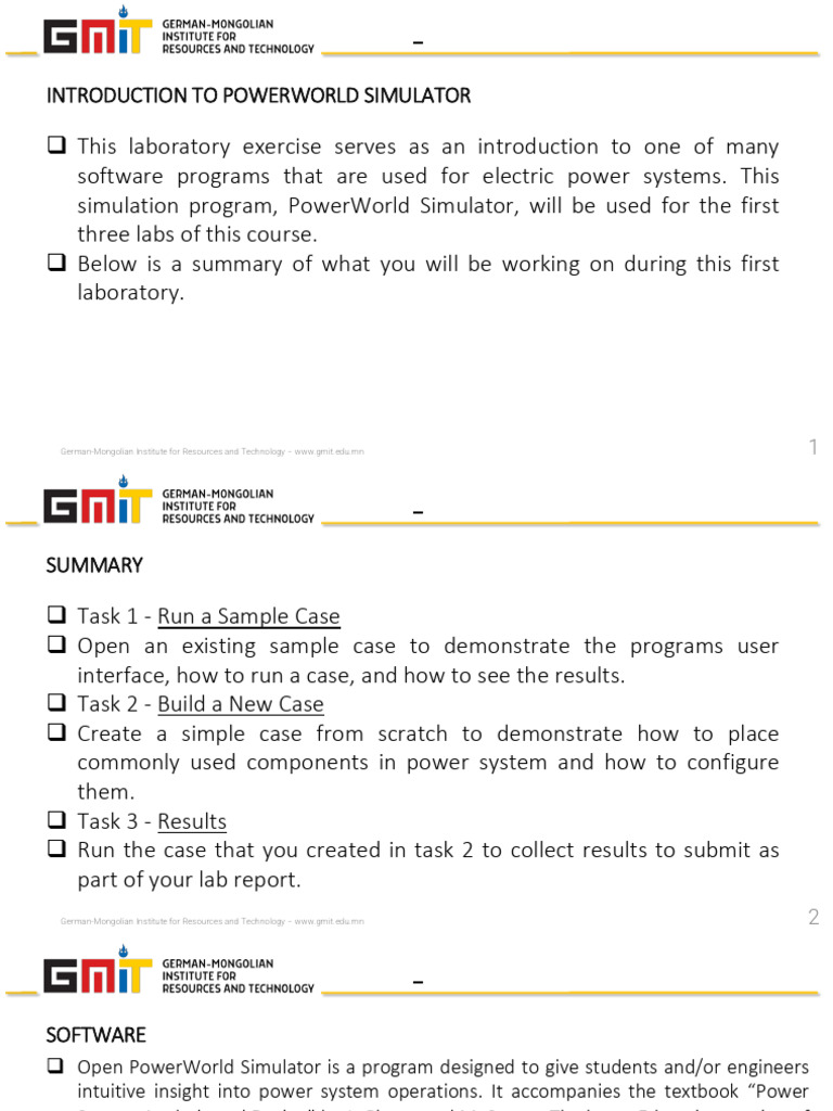 PowerWorld Simulator Lab Guide | PDF | Transformer | Electrical Grid