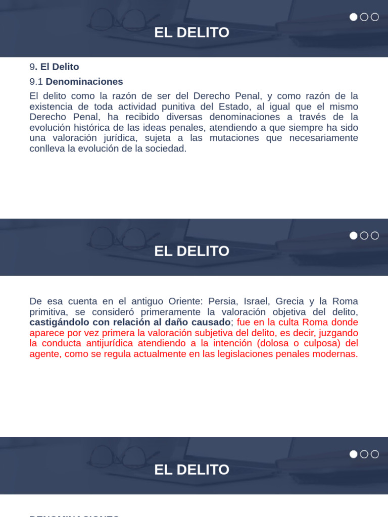 Conceptos Clave del Delito Penal | PDF | Derecho penal | Crímenes