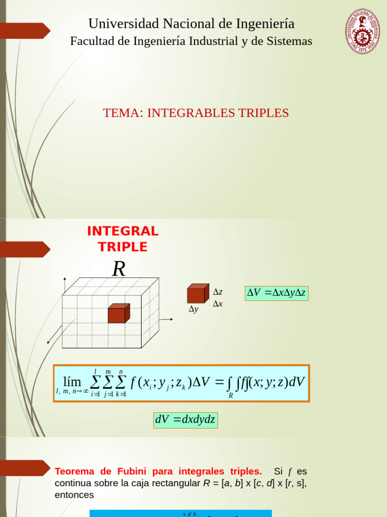 Integrales Triples 2023-1 | PDF | Sistema de coordenadas Cartesianas ...