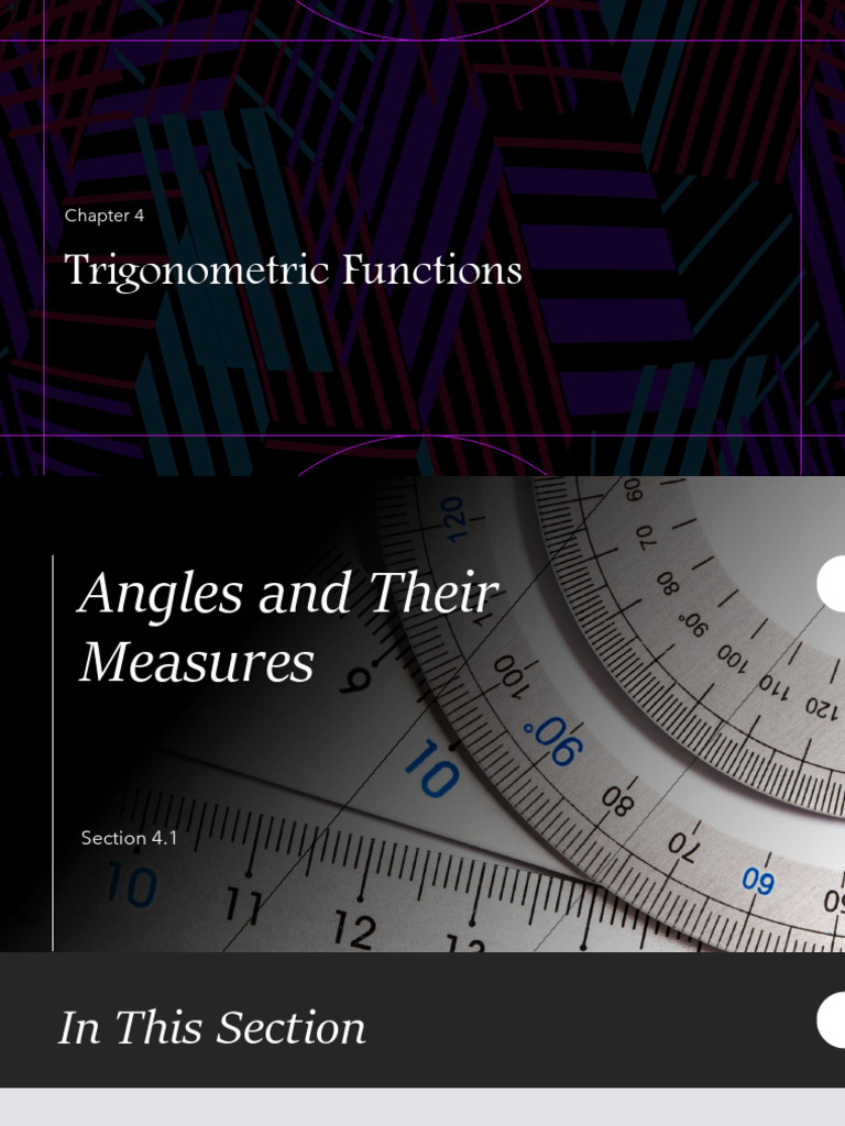 4.1 Angle Measurements | PDF | Angle | Classical Mechanics