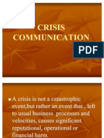 Crisis Communication