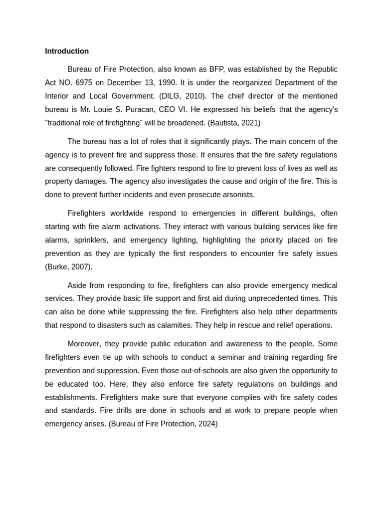 BFP Modernization and Fire Safety Initiatives | PDF | Firefighter ...
