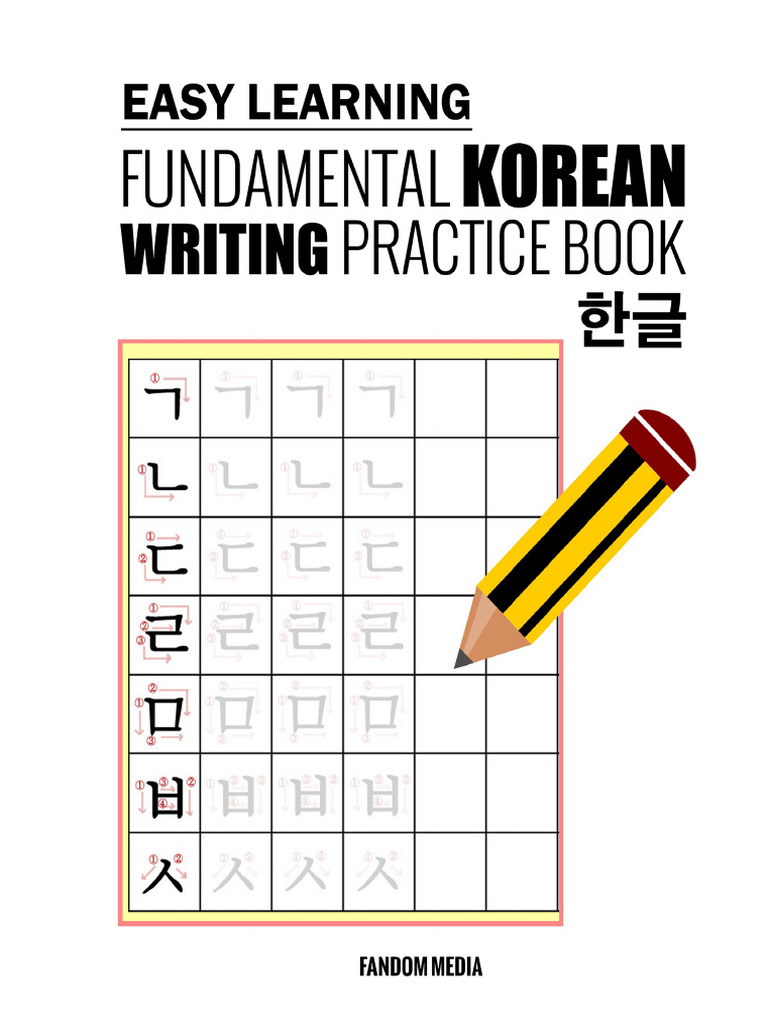 Korean Practice Book Pdf