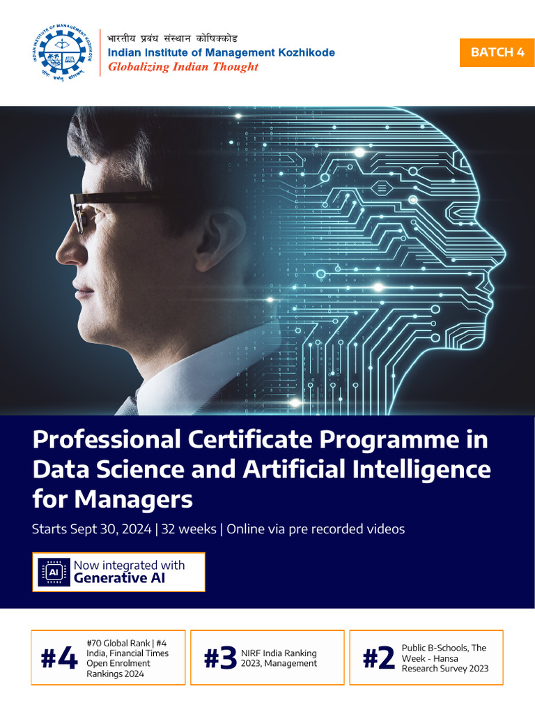 IIM Kozhikode's AI & Data Science Program | PDF | Artificial ...