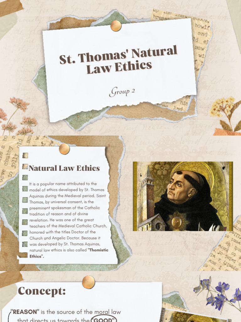 St. Thomas Aquinas' Natural Law Ethics | PDF | Natural Law | Thomas Aquinas