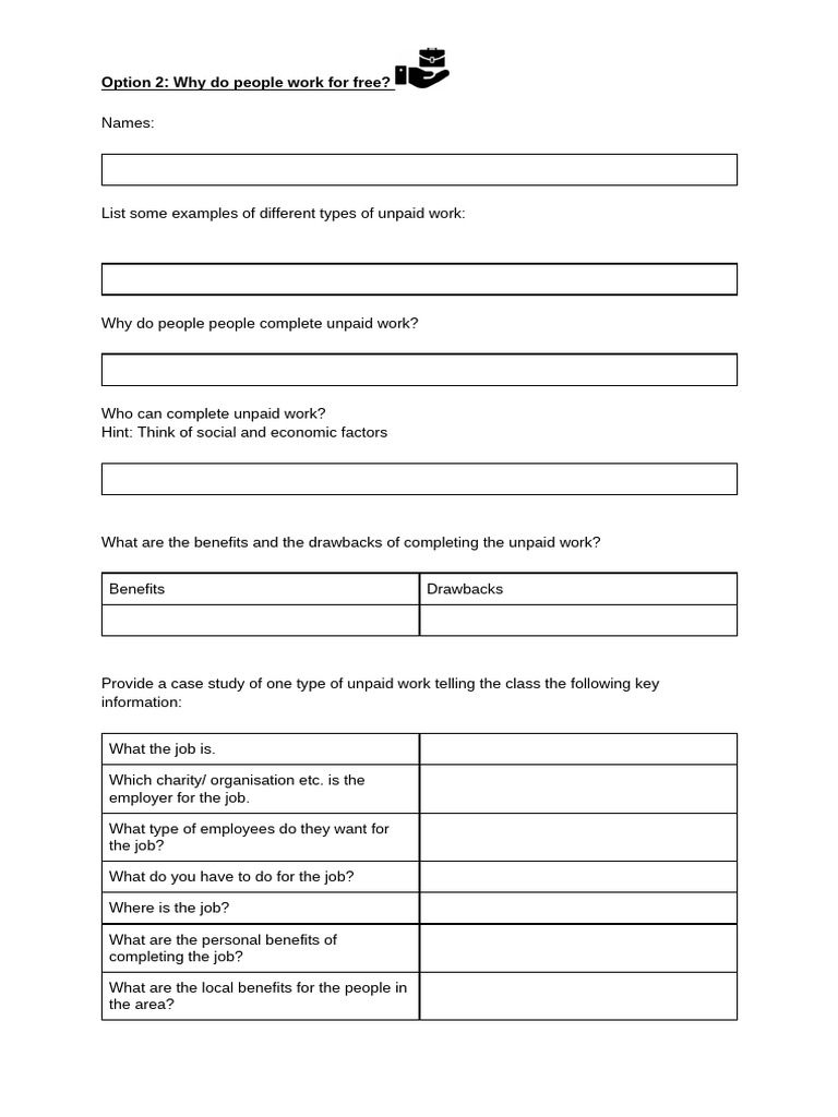 Option 2 - Why Do People Work For Free | PDF