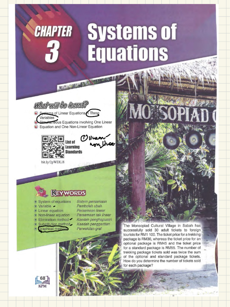 Nota System of Equation | PDF | Equations | Mathematical Objects