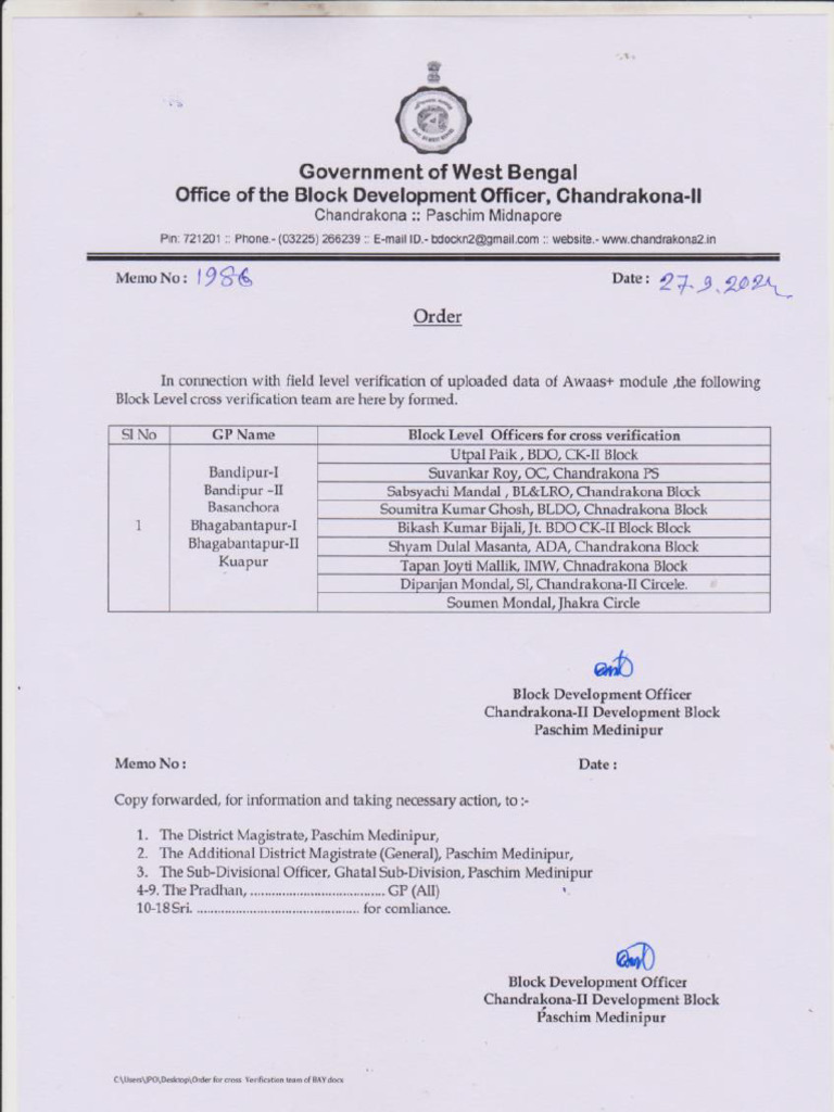 Bay Survey For Cross Checking Order | PDF