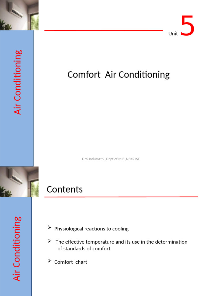 Comfort Air Conditions | PDF | Atmosphere Of Earth | Air Conditioning